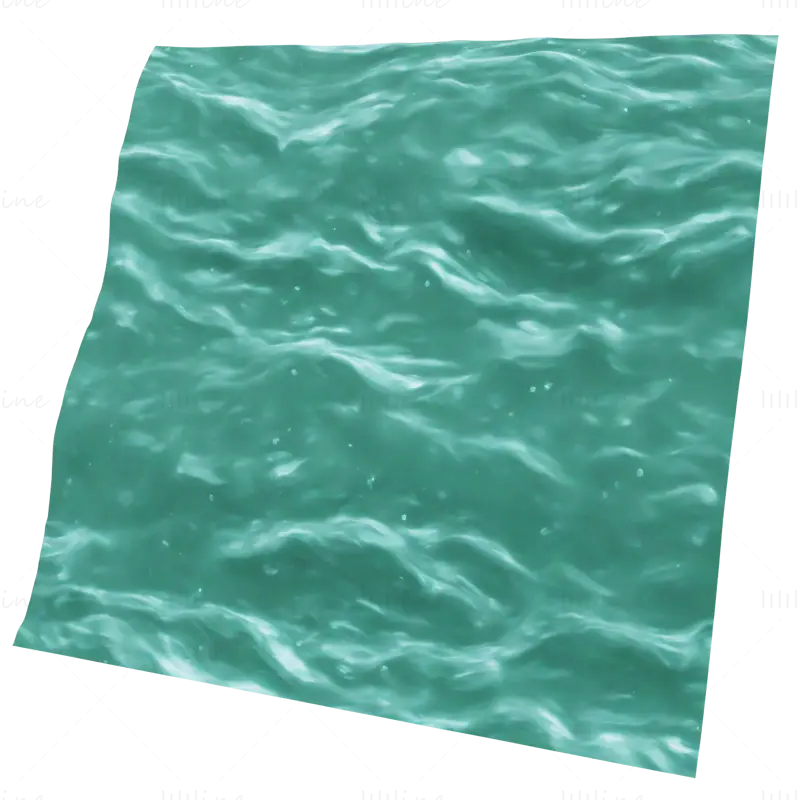 Стилизована морска вода бешавне текстуре