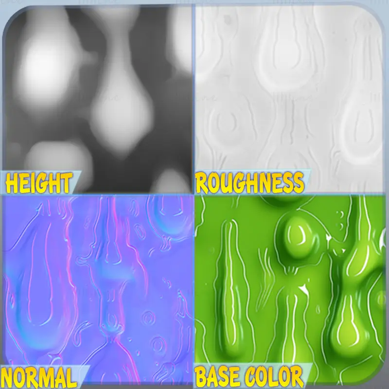 Stylized Slime Seamless Texture