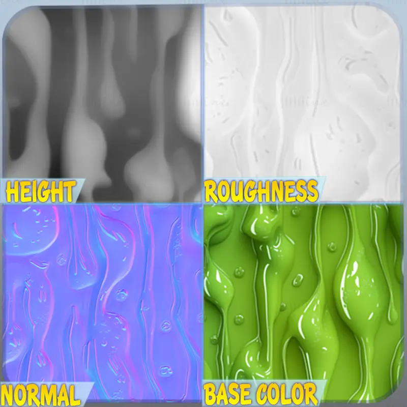 Stylized Slime Seamless Texture