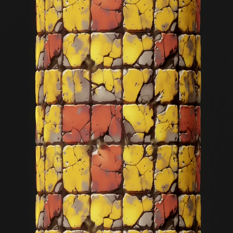 Stylized Stone Floor Seamless Texture