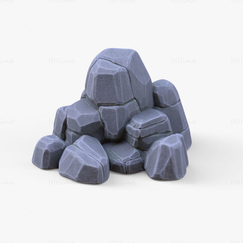 非写实岩石3D模型包