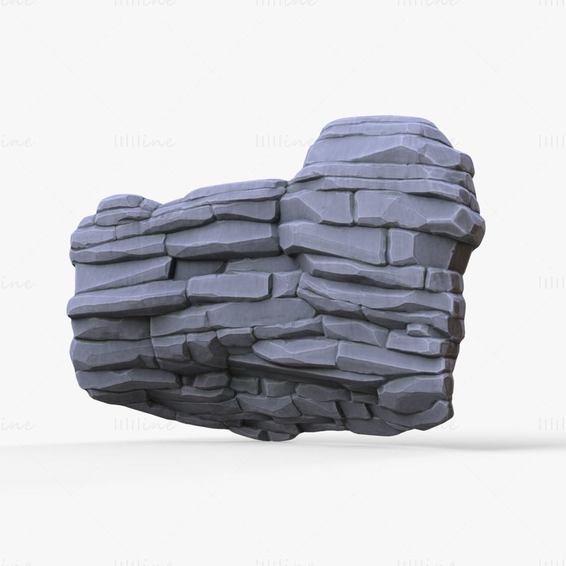 مدل سه بعدی سنگ غیرواقعی