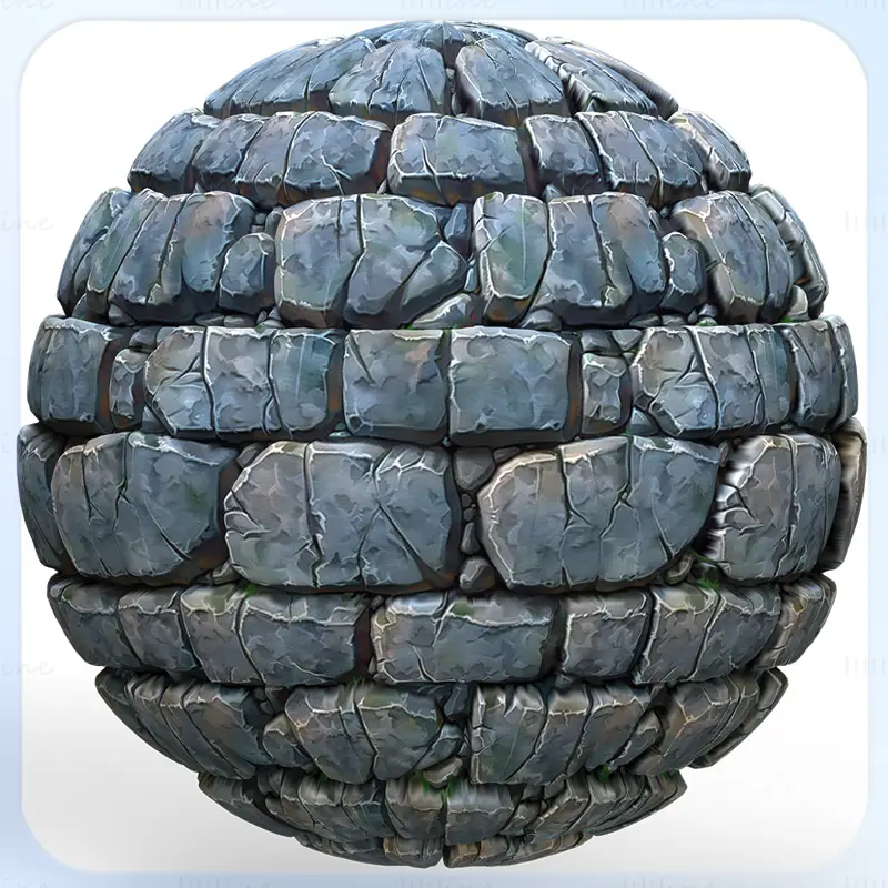 Stylized Stone Wall Seamless Texture