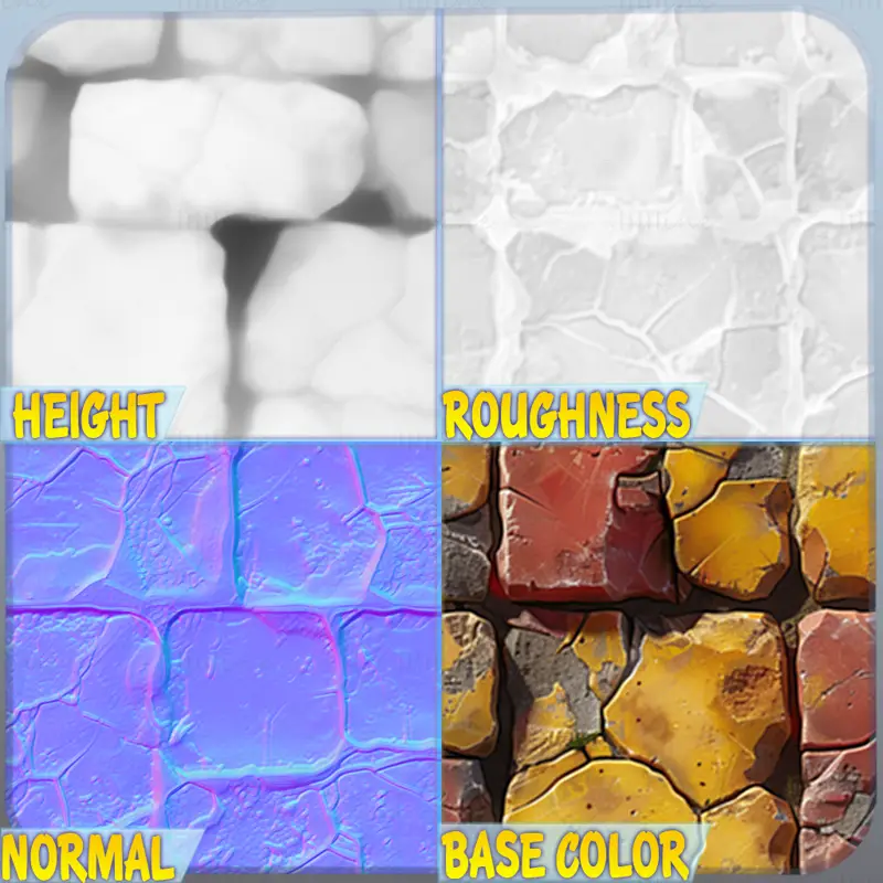 Stylized Wall Seamless Texture