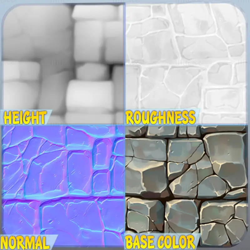 Stylized Wall Seamless Texture