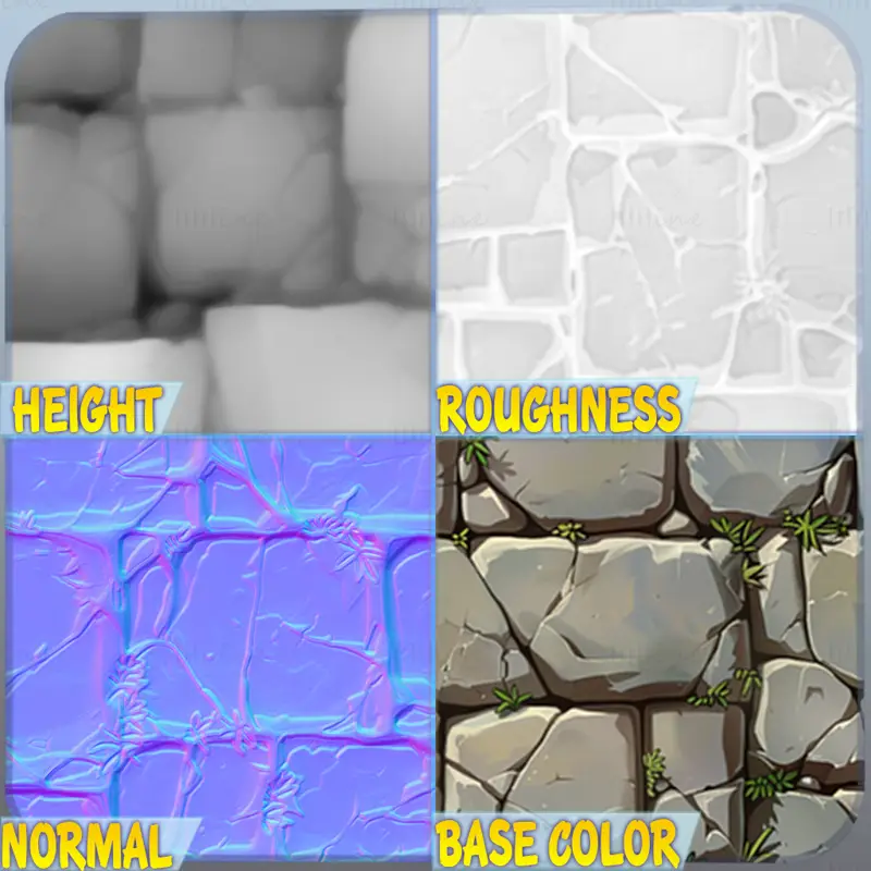 Stylized Wall Seamless Texture