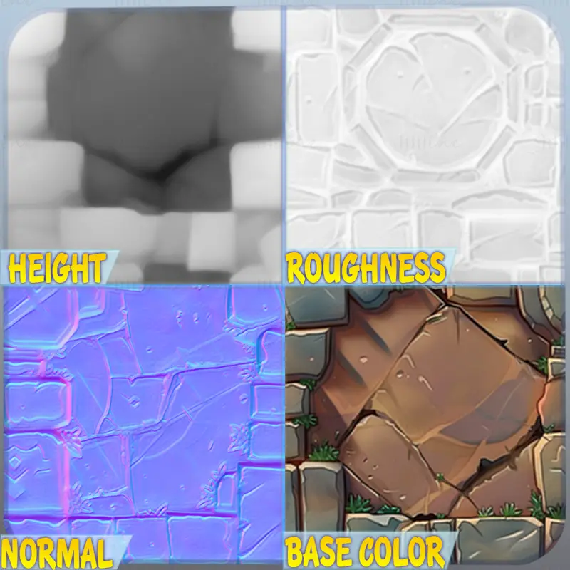 Stylized Wall Seamless Texture