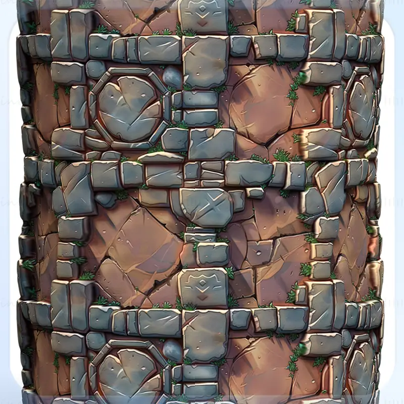 Stylized Wall Seamless Texture