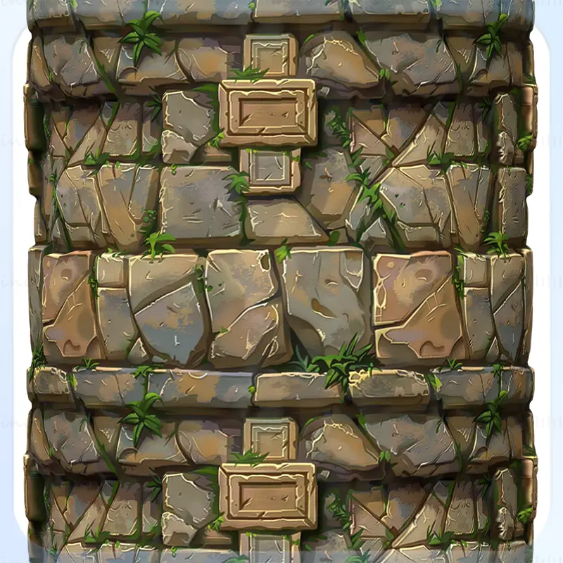 Stylized Wall Seamless Texture