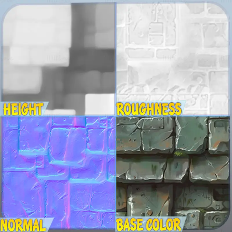 Stylized Wall Seamless Texture