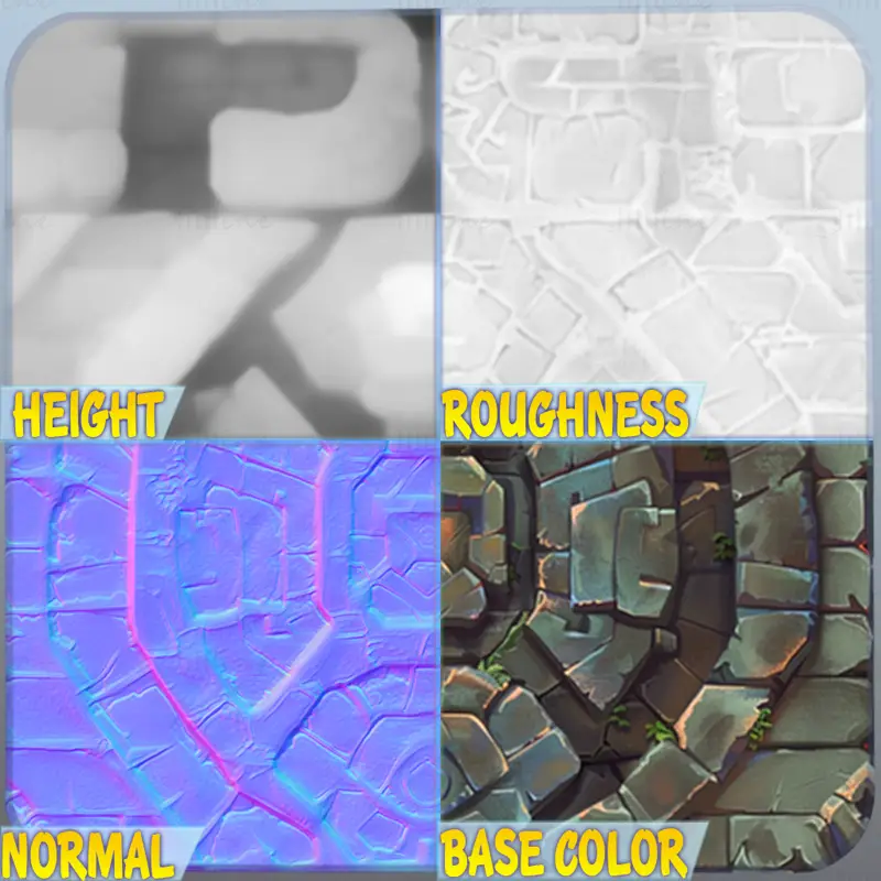 Stylized Wall Seamless Texture