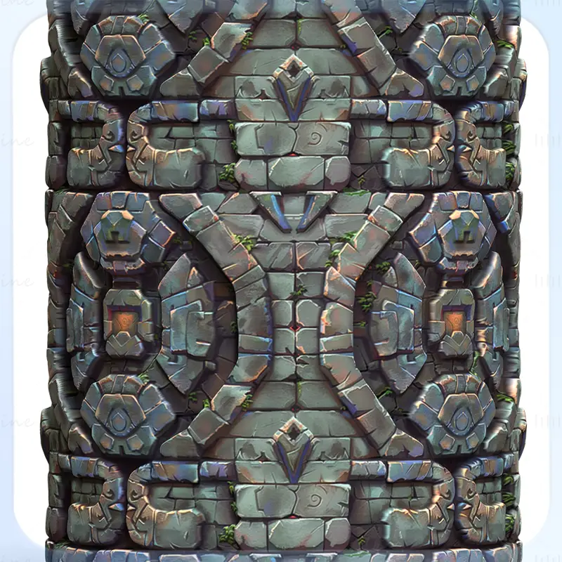 Stylized Wall Seamless Texture