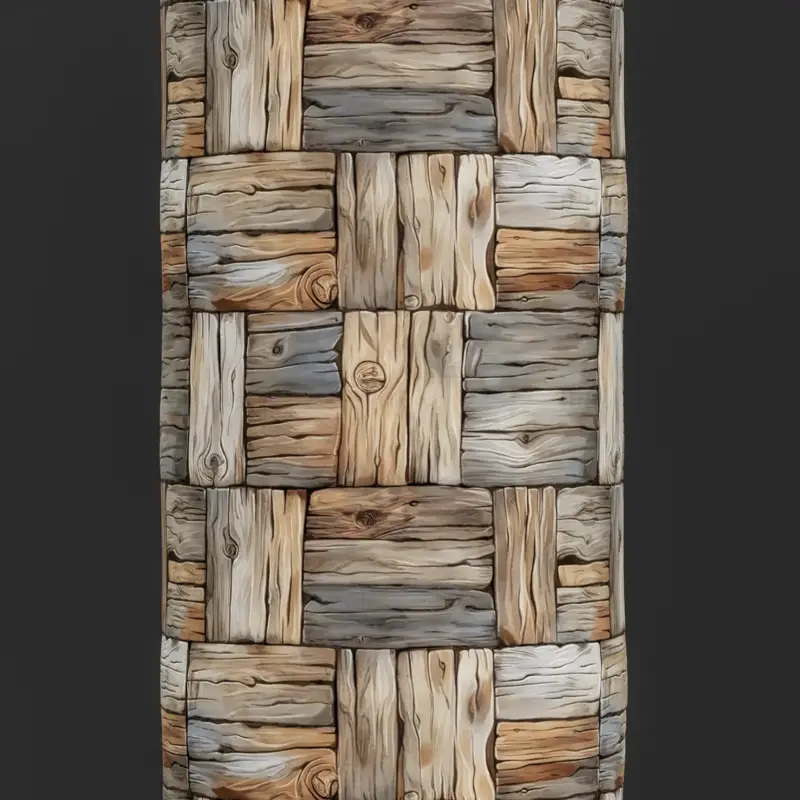 Stilisierte Holzbrett nahtlose Textur