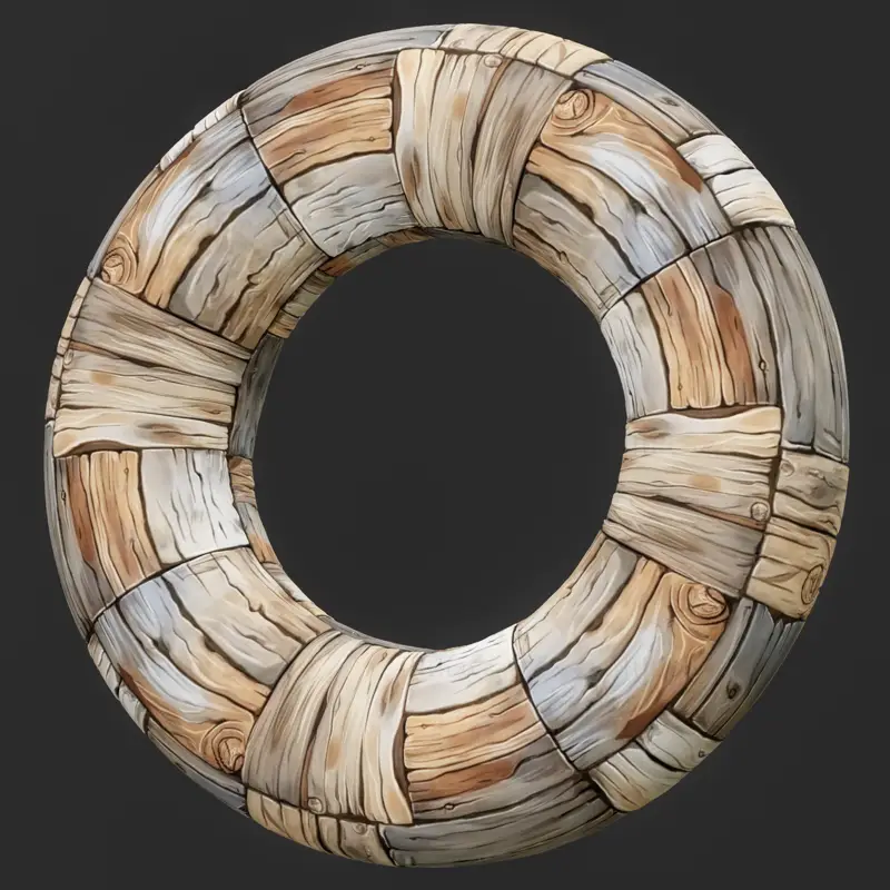 Стилизирана дървена дъска безшевна текстура