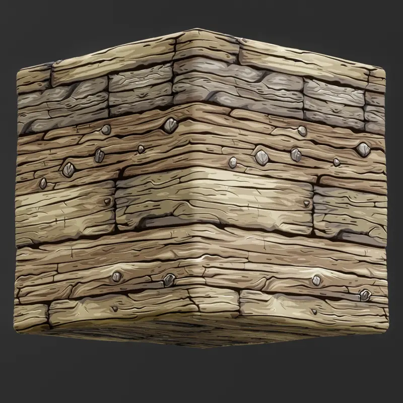 Stylizovaný dřevěný plot bezešvá textura