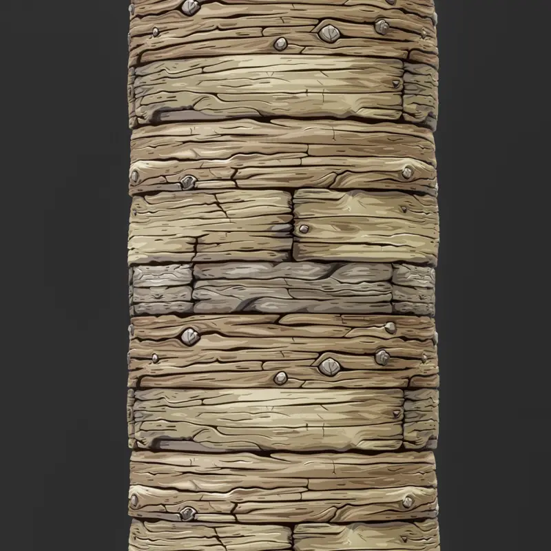 Бесшовная текстура стилизованного деревянного забора