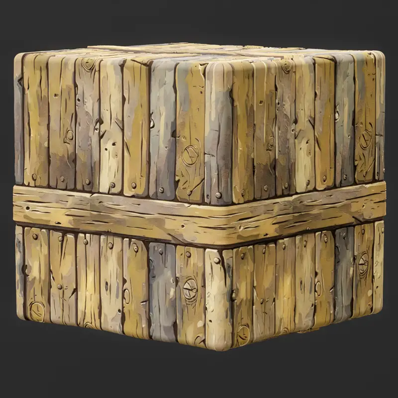 Stylized Wood Fence Seamless Texture