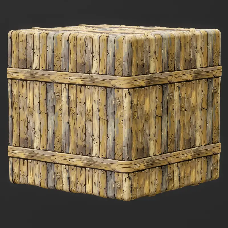 Stylized Wood Fence Seamless Texture