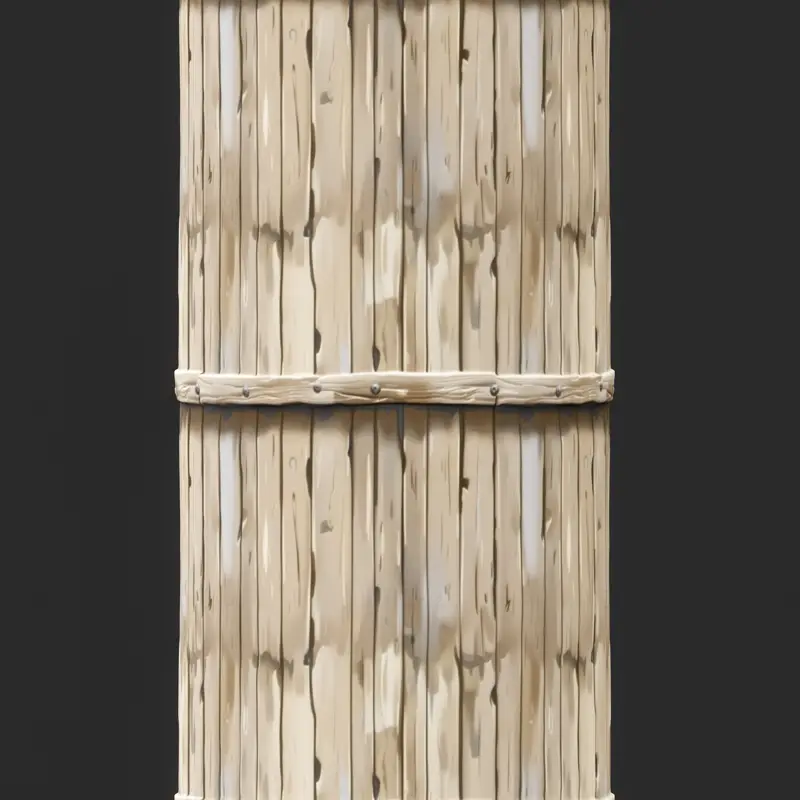 Stylized Wood Fence Seamless Texture