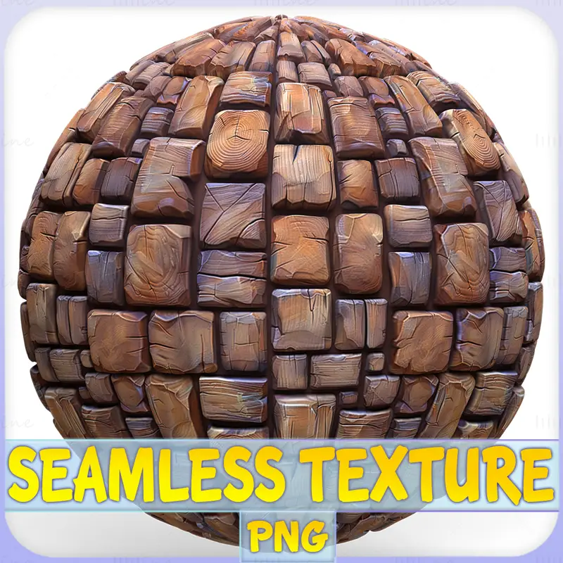 Texture sans couture en bois stylisé