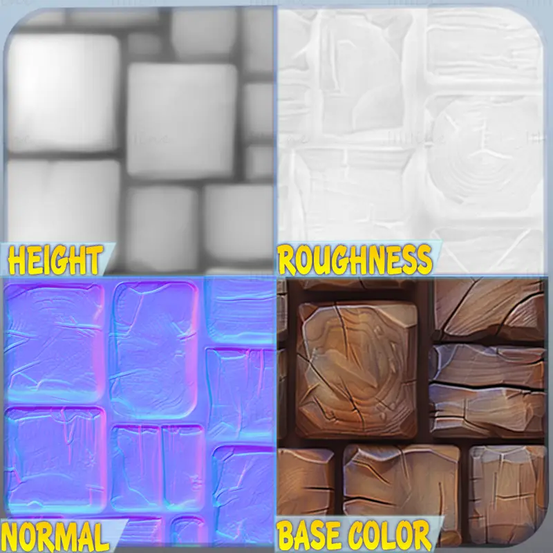 Stylized Wood Seamless Texture