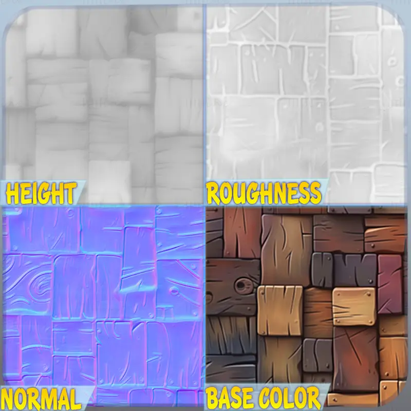 Stylized Wood Seamless Texture