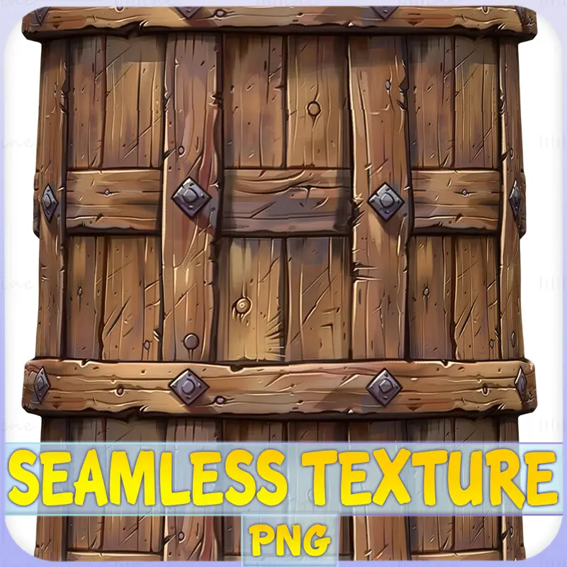 Texture sans couture en bois stylisé