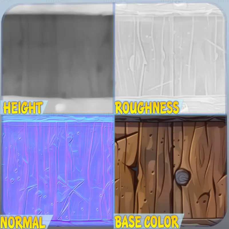 Stylized Wood Seamless Texture