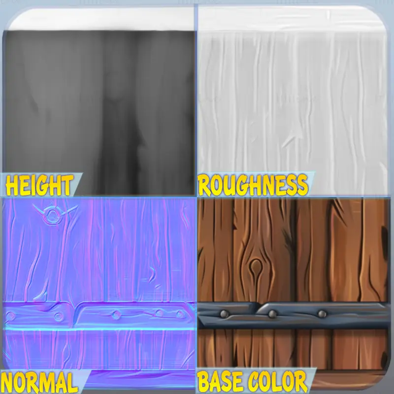 Stylized Wood Seamless Texture