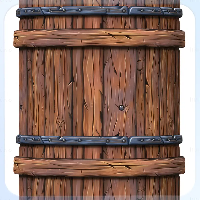 Stylized Wood Seamless Texture