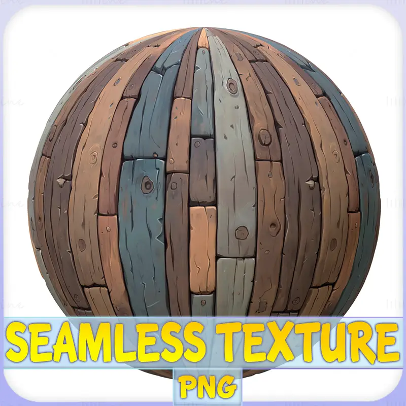 Texture sans couture en bois stylisé