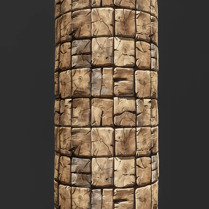 Stylized Wood Seamless Texture Material