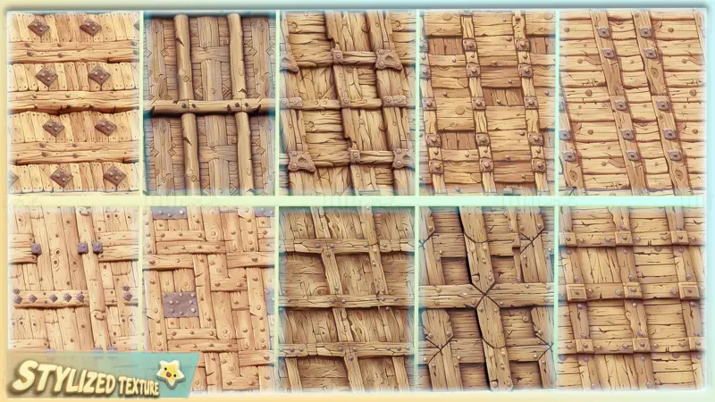 Stylized Wood Seamless Texture Pack