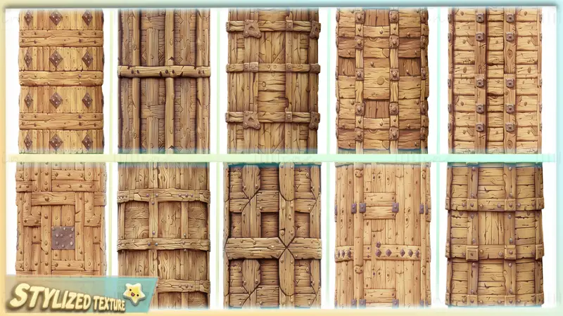 Stylized Wood Seamless Texture Pack