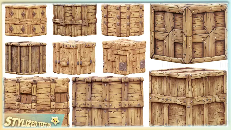 Stylized Wood Seamless Texture Pack