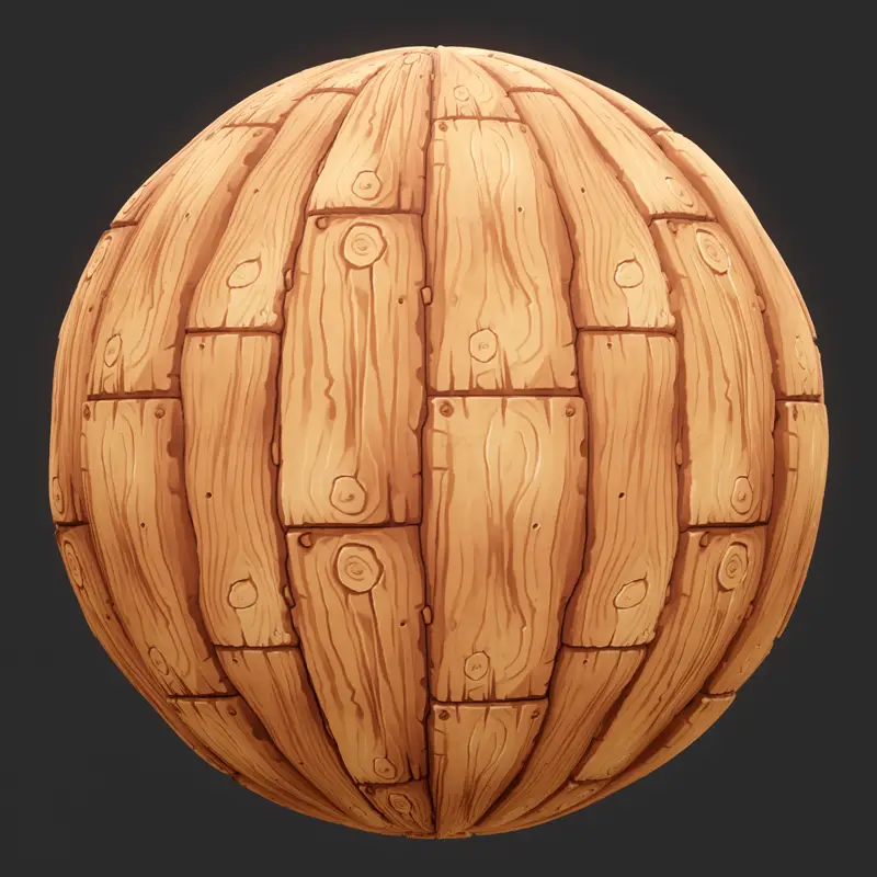 Stylized Wood Seamless Texture PNG