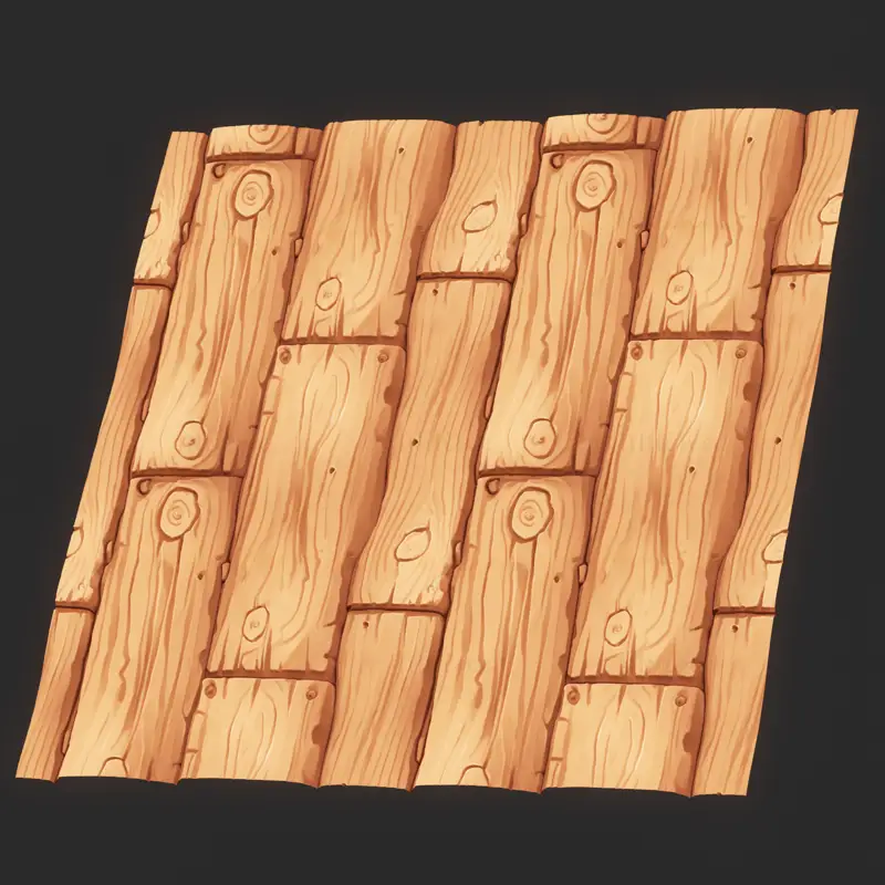 Stylized Wood Seamless Texture PNG