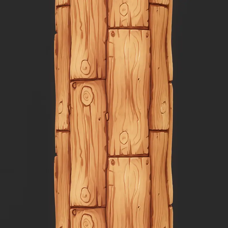 Stylized Wood Seamless Texture PNG