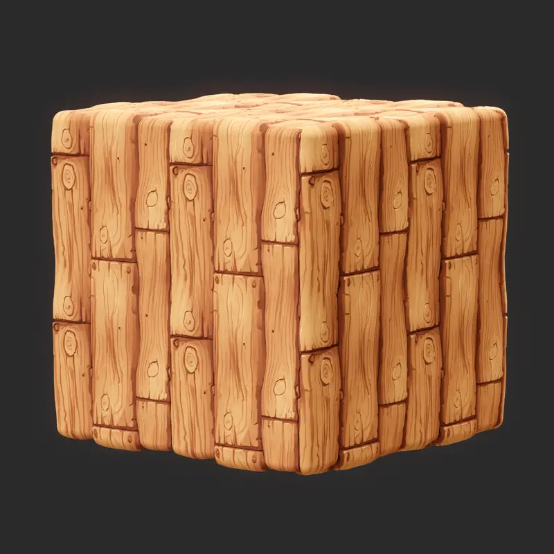 Stylized Wood Seamless Texture PNG