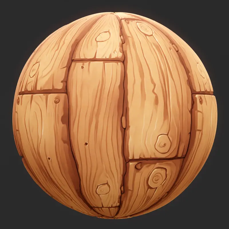 Stylized Wood Seamless Texture PNG