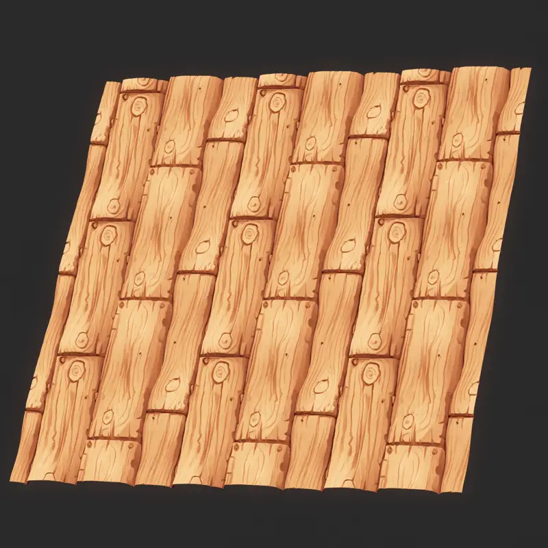 Stylized Wood Seamless Texture PNG