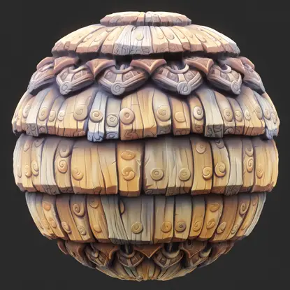 Стилизованная деревянная крыша бесшовная текстура