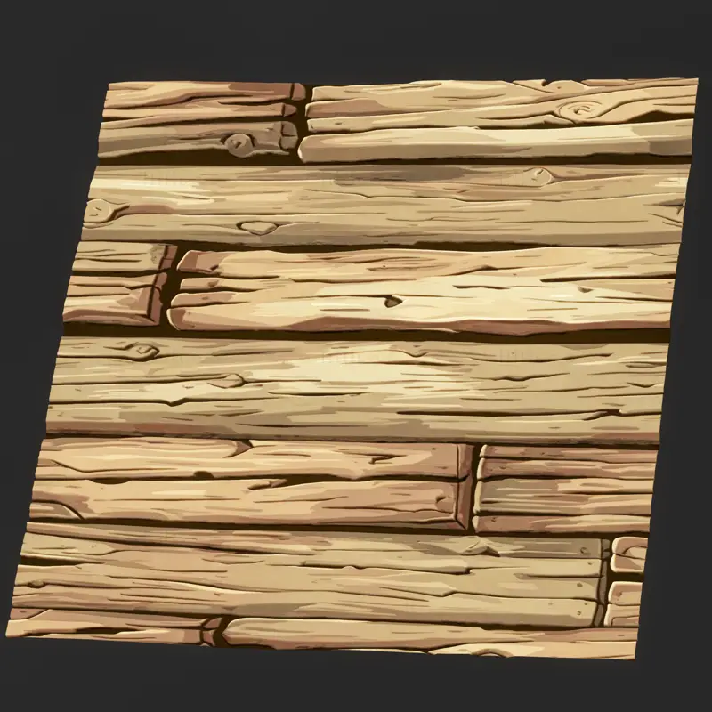 Stylized Yellow Wood Seamless Texture