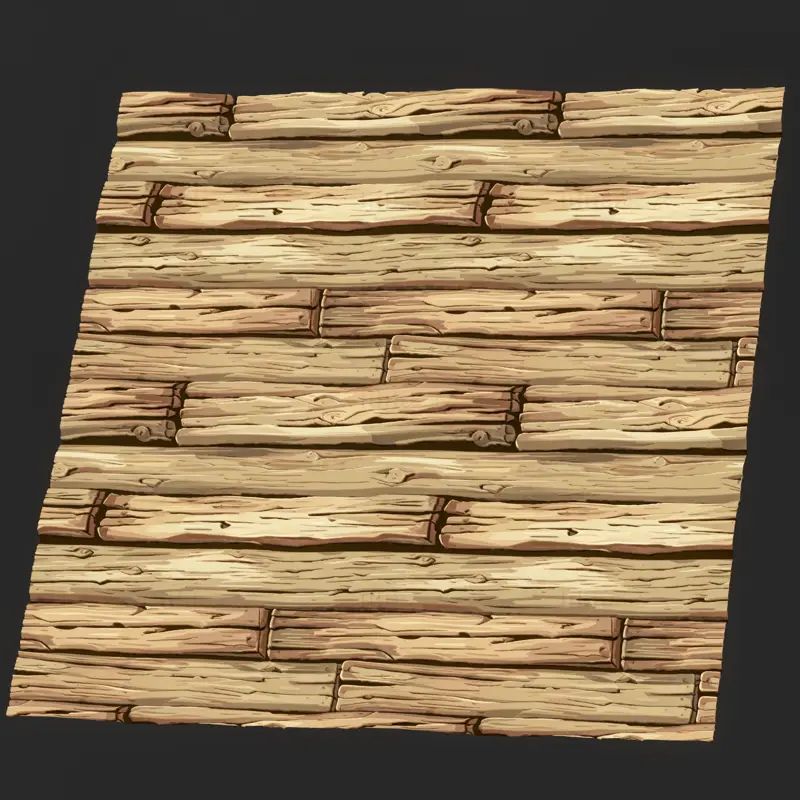 Stylized Yellow Wood Seamless Texture