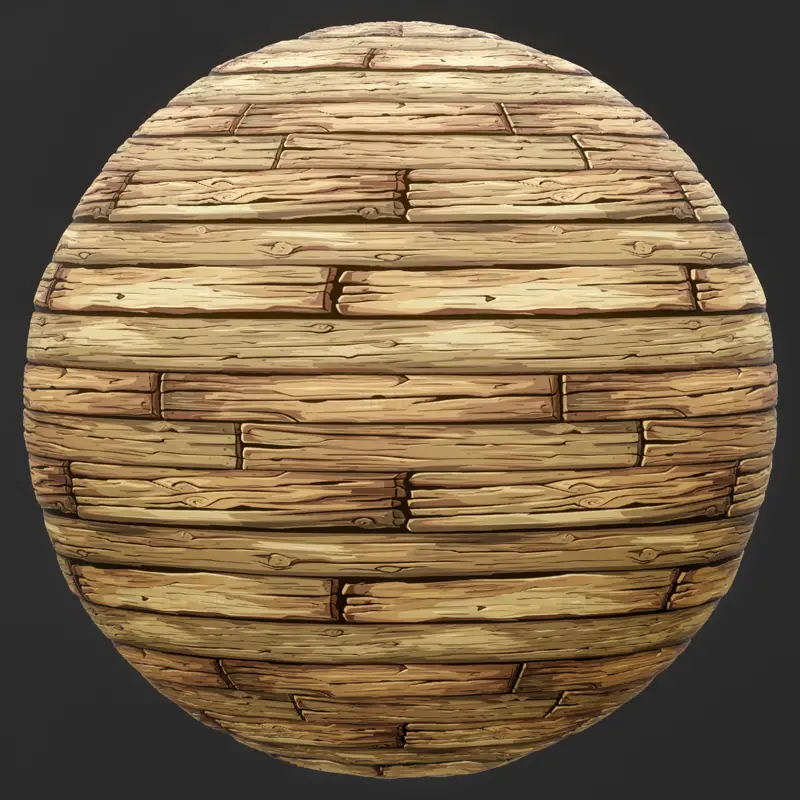 Stylized Yellow Wood Seamless Texture