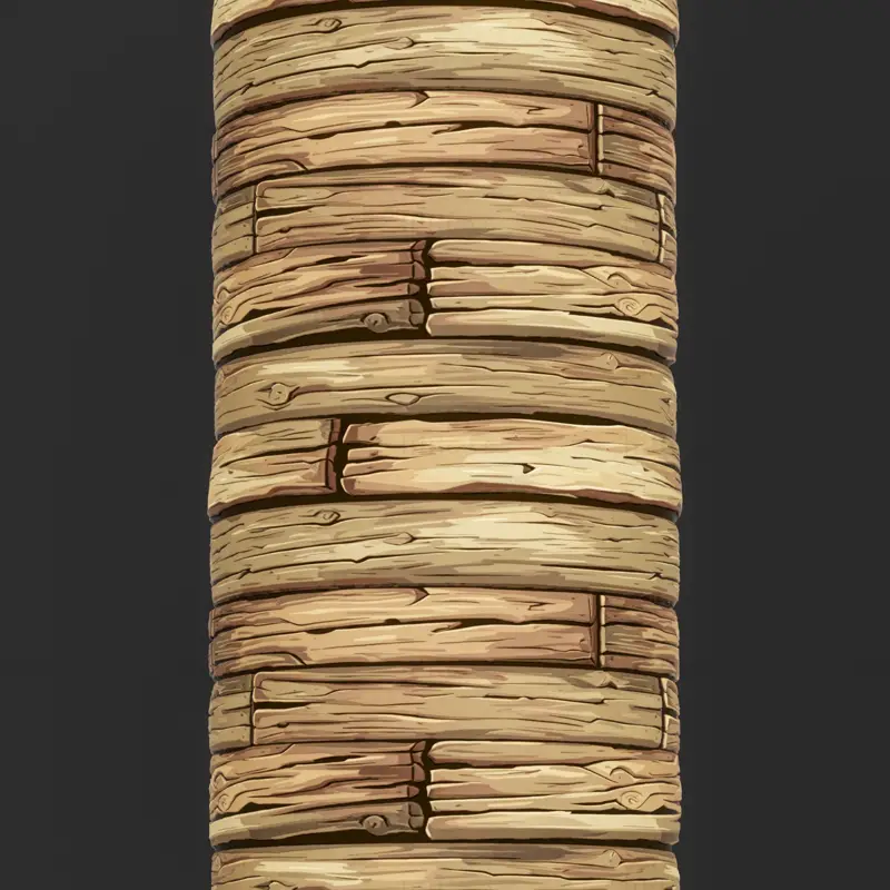 Stylized Yellow Wood Seamless Texture