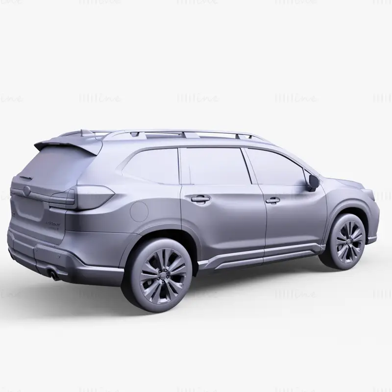 سوبارو أسنت 2019 نموذج سيارة ثلاثي الأبعاد