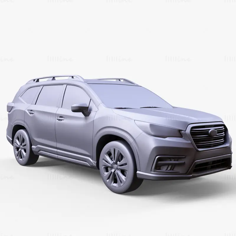 سوبارو أسنت 2019 نموذج سيارة ثلاثي الأبعاد