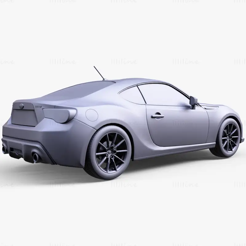 Modello 3D dell'auto Subaru BRZ 2 2012