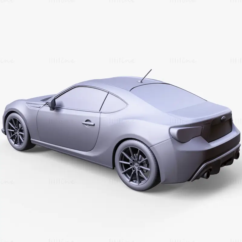 Modelo 3D do carro Subaru BRZ 2 2012